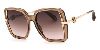 Roberto Cavalli SRC007 0ALV Womens Sunglasses Brown Size 55