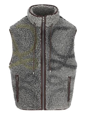 Loewe Anagram fleece gilet - men - Wool - L - Grey
