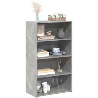 vidaXL Credenza Grigio Cemento 70x41x124 cm in Legno Multistrato - Vidaxl