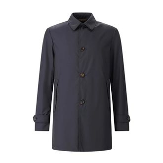 Moorer Enkelrijige jassen - Heren - Mantel - Blauw - 2XL - Jassen