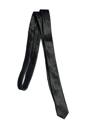 Saint Laurent Saint Laurent, zwarte en gouden stropdas