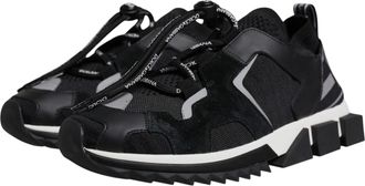 Dolce & Gabbana Womens Black Mesh Sorrento Trekking Sneakers Shoes