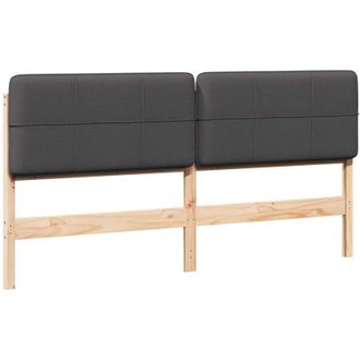 vidaXL Upholstered Headboard with Headboard Brown and Dark Grey 180 cm vidaXL