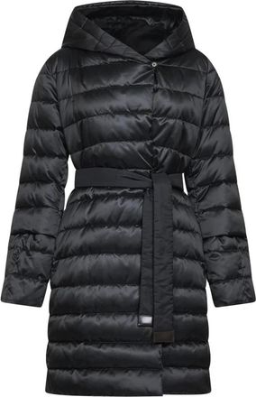 Max Mara The Cube Coat - Dames - Jas met riem - Zwart - XL - Leer - Jassen