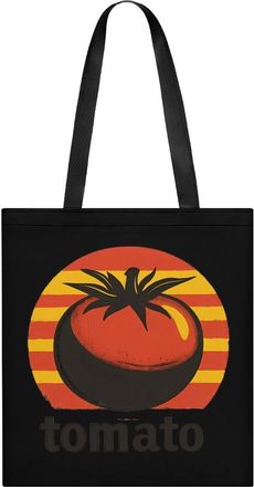 Generic Vintage T-omato Womens Tote Casual Shopping Bag Lightweight Shoulder Bags Hobos Handbag for Work Travel Daily 35x40cm