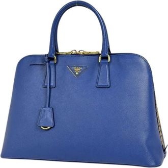 Prada Pre-owned Vintage Handbag - Dames - Vintage Handtas - Blauw - ONE Size - Leer - Vintage