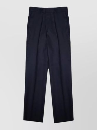 Tagliatore tailored suit trousers front crease belt loops