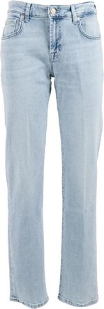7 For All Mankind Calie Straight - Dames - Regular Fit Jeans - Blauw - W26 - Jeans