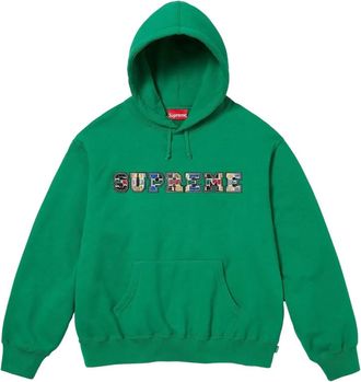 SUPREME Felpa patchwork - Verde
