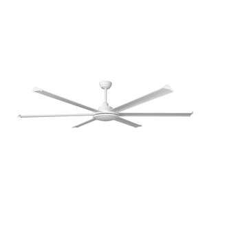 Netlighting Rotterdam XL 6 Blade Ceiling Fan Matt White with Light 3000K