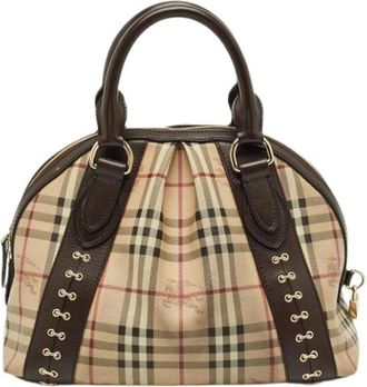 Burberry Pre-owned Handbags, female, Brown, Size: ONE SIZE Pre-owned Plastic Handbag