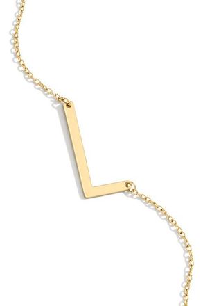 Mint & Lily Statement Initial Necklace in Letter L at Nordstrom