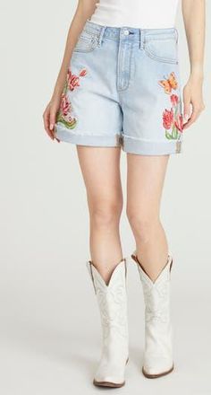 Free People Aria High Waist Cuffed Denim Shorts in Light Wash at Nordstrom Rack, Size 27
