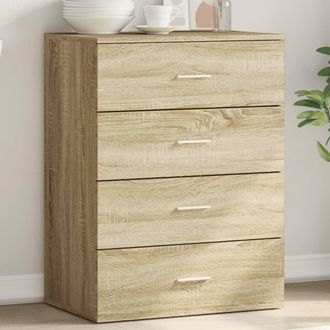 vidaXL Aparador De Madera De Ingenier&iacute;a Roble Sonoma 60x39x80 Cm Vidaxl