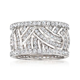 Ross-Simons CZ Eternity Band in Sterling Silver