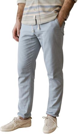 Marine Layer Saturday Stretch Cotton Drawstring Beach Pants in Light Blue at Nordstrom, Size Xx-Large