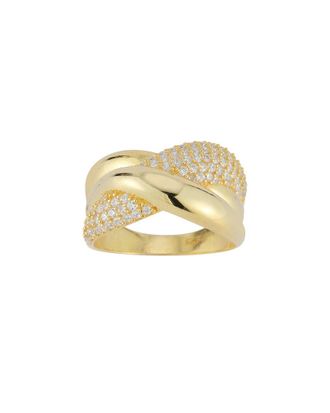 Sphera Milano 14K Gold Plated Cz Ring