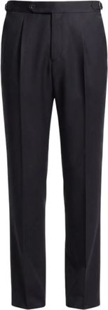 HUGO BOSS Tapered Serge Broeken - Heren - Nette broeken - Blauw - M - Katoen - Broeken