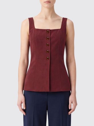 Patrizia Pepe Corset Top in Polyester with Square Neckline