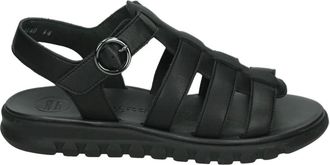 Paul Green Schoenen, Dames, Zwart, 38 EU, 6204 Flat Sandal