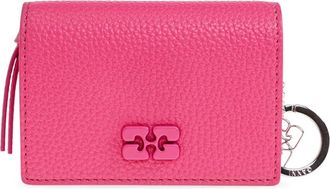 Ganni Portemonnee met Logo - Dames - Portefeuilles - Roze - ONE Size - Accessoires