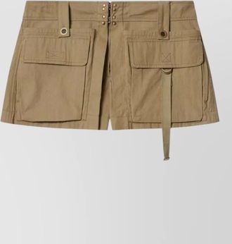 Isabel Marant barta cargo shorts straps multiple pockets