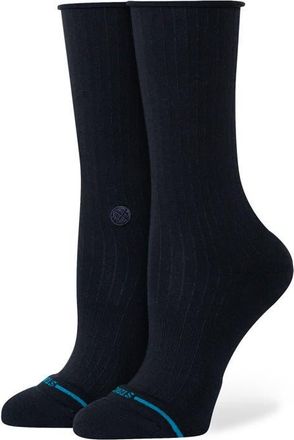 Stance Rolled Crew Socks in Black at Nordstrom, Size Medium