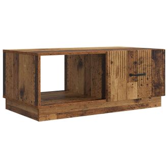 vidaXL Mesa De Caf&eacute; Madera Envejecida 90 X 50 X 37 Cm Vidaxl
