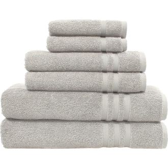 Linum Home Textiles Denzi 6-Piece Towel Set - Grey at Nordstrom Rack