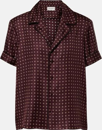 Saint Laurent Printed silk shirt
