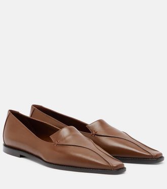 Manolo Blahnik Cleofe leather loafers