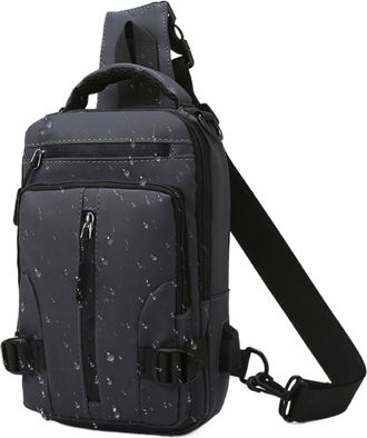 Generic Mens Sling Bag - Lightweight Waterproof Bag - Cycling Shoulder Backpack - for Travel Hiking Gym Fishing Camping Daily Workplace Commuting Sports Busin