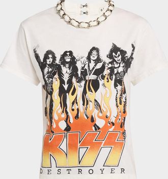 Alice & Olivia Miller Embellished Boyfriend Tee