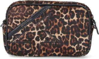 Golden Goose Medium Brown Leather Bag With Structured Silhouette