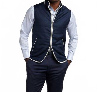 David Donahue Urban Vest In Navy