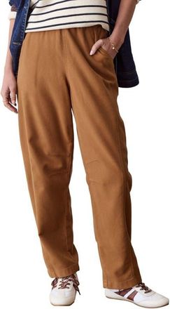 Marine Layer Jessie Barrel Leg Pants in Tobacco at Nordstrom, Size X-Small
