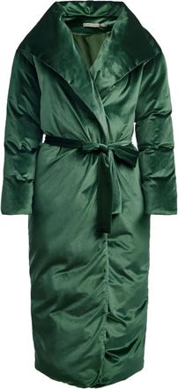 Alice & Olivia Piumino Ima con cintura - Verde