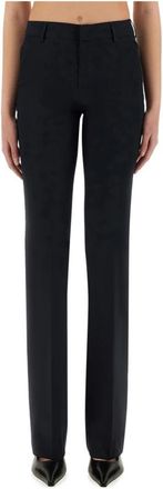 Pantaloni Torino Recht Toe Recht Aan Broek - Dames - Straight fit broeken - Blauw - M - Leer - Broeken