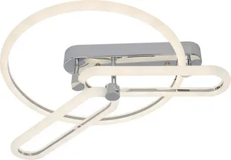 Fabrilamp Fabrilamp - Plafon 78w 3000k, 4000k, 6500k Cromo Adhara 8x53x43cm 10530 Lm Regulable, Memoria Y C. Remoto