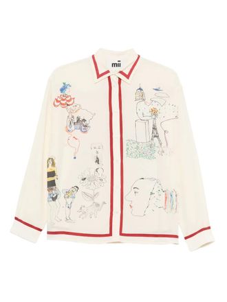 Mii silk shirt - women - Silk - S - Neutrals