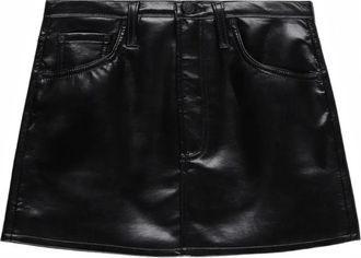 A Gold E Mini Keira topstitching skirt - Black