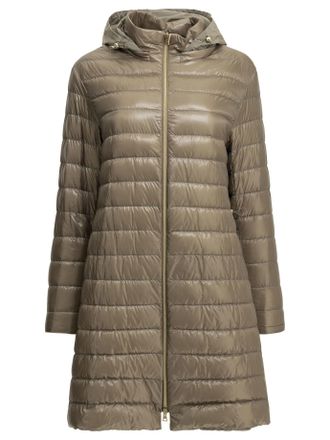 Herno lang donsjack gemaakt van ultralicht nylon