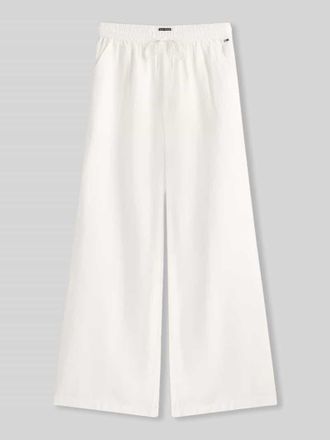 Tommy Jeans Weite Hose aus Leinen-Mix mit Tunnelzug in Weiss, Gr&ouml;&szlig;e XL