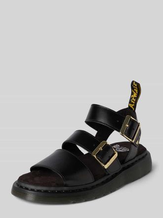 Dr. Martens Strap Sandalen aus Leder mit Dornschlie&szlig;en Modell Gryphon in Black, Gr&ouml;&szlig;e 37