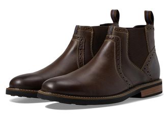 Nunn Bush Otis Plain Toe Chelsea Boot with KORE Walking Comfort Technology Mens Boots Brown CH : 10.5 M (D), Leather
