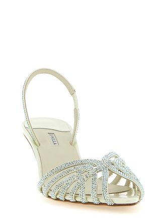 Le Silla Womens Embrace Divina Heel Sandal Cream Bicolor