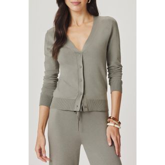 Splendid Christa Cropped Cardigan in Eucalyptus Green at Nordstrom, Size X-Large