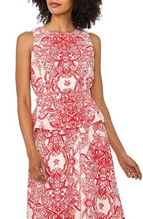 Ted Baker Belted Peplum Top in Classic Cherry at Nordstrom Rack, Size 10
