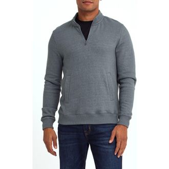 Threads 4 Thought Greg Eco Fleece Quarter Zip in Raindrop at Nordstrom, Size Xx-Large