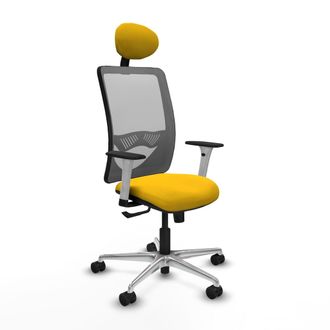 Piqueras y Crespo Silla De Oficina Piqueras Y Crespo Zulema Gris Reposabrazos Blancos